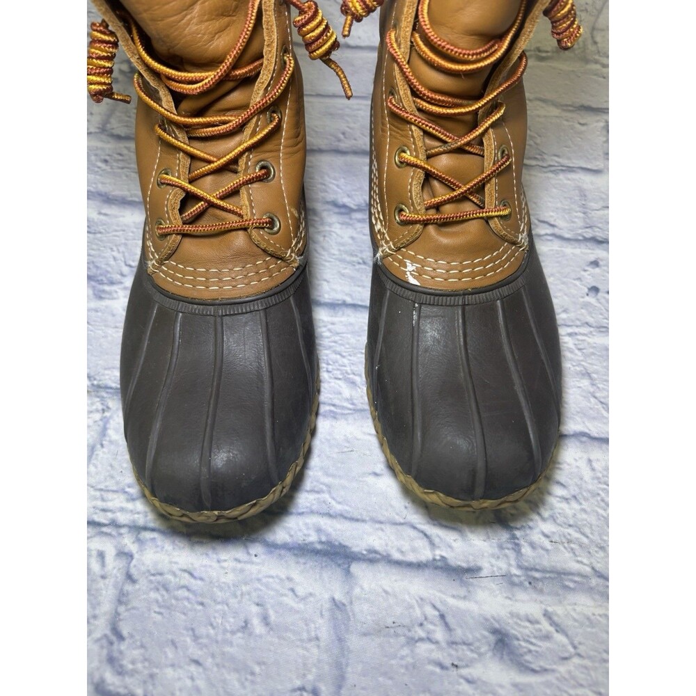 LL Bean Boots BM Size 9 M Womens  Brown 8" Waterproof Made In The USA - Picture 4 of 12
